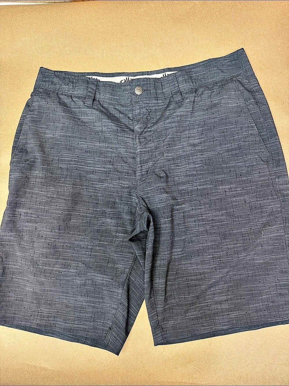 Callaway Men's Gray Flat Front Shorts Size 34 Like New